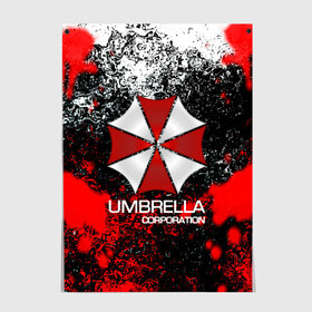 Постер с принтом UMBRELLA CORP в Белгороде, 100% бумага
 | бумага, плотность 150 мг. Матовая, но за счет высокого коэффициента гладкости имеет небольшой блеск и дает на свету блики, но в отличии от глянцевой бумаги не покрыта лаком | biohazard | biohazard 7 | crocodile | fang | game | hand | monster | new umbrella | resident evil | resident evil 7 | umbrella | umbrella corp | umbrella corporation | zombie | обитель