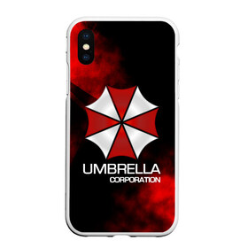 Чехол для iPhone XS Max матовый с принтом UMBRELLA CORP в Белгороде, Силикон | Область печати: задняя сторона чехла, без боковых панелей | biohazard | biohazard 7 | crocodile | fang | game | hand | monster | new umbrella | resident evil | resident evil 7 | umbrella | umbrella corp | umbrella corporation | zombie | обитель