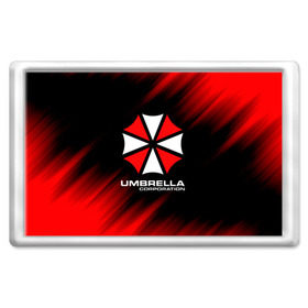 Магнит 45*70 с принтом Umbrella Corporation в Белгороде, Пластик | Размер: 78*52 мм; Размер печати: 70*45 | corp | corporation | resident evil | umbrella | umbrella corporation | зомби апокалипсис | зонт | игра