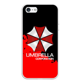 Чехол для iPhone 5/5S матовый с принтом UMBRELLA CORP в Белгороде, Силикон | Область печати: задняя сторона чехла, без боковых панелей | biohazard | biohazard 7 | crocodile | fang | game | hand | monster | new umbrella | resident evil | resident evil 7 | umbrella | umbrella corp | umbrella corporation | zombie | обитель