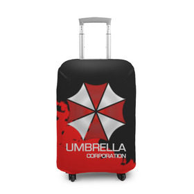 Чехол для чемодана 3D с принтом UMBRELLA CORP в Белгороде, 86% полиэфир, 14% спандекс | двустороннее нанесение принта, прорези для ручек и колес | biohazard | biohazard 7 | crocodile | fang | game | hand | monster | new umbrella | resident evil | resident evil 7 | umbrella | umbrella corp | umbrella corporation | zombie | обитель