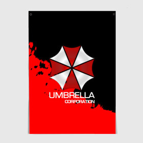 Постер с принтом UMBRELLA CORP в Белгороде, 100% бумага
 | бумага, плотность 150 мг. Матовая, но за счет высокого коэффициента гладкости имеет небольшой блеск и дает на свету блики, но в отличии от глянцевой бумаги не покрыта лаком | biohazard | biohazard 7 | crocodile | fang | game | hand | monster | new umbrella | resident evil | resident evil 7 | umbrella | umbrella corp | umbrella corporation | zombie | обитель