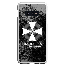 Чехол для Samsung S10E с принтом UMBRELLA CORP в Белгороде, Силикон | Область печати: задняя сторона чехла, без боковых панелей | biohazard | biohazard 7 | crocodile | fang | game | hand | monster | new umbrella | resident evil | resident evil 7 | umbrella | umbrella corp | umbrella corporation | zombie | обитель