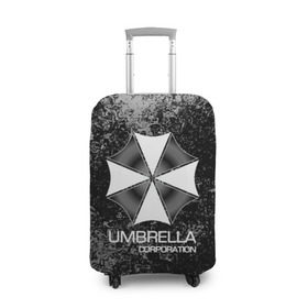 Чехол для чемодана 3D с принтом UMBRELLA CORP в Белгороде, 86% полиэфир, 14% спандекс | двустороннее нанесение принта, прорези для ручек и колес | biohazard | biohazard 7 | crocodile | fang | game | hand | monster | new umbrella | resident evil | resident evil 7 | umbrella | umbrella corp | umbrella corporation | zombie | обитель