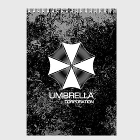 Скетчбук с принтом UMBRELLA CORP в Белгороде, 100% бумага
 | 48 листов, плотность листов — 100 г/м2, плотность картонной обложки — 250 г/м2. Листы скреплены сверху удобной пружинной спиралью | biohazard | biohazard 7 | crocodile | fang | game | hand | monster | new umbrella | resident evil | resident evil 7 | umbrella | umbrella corp | umbrella corporation | zombie | обитель