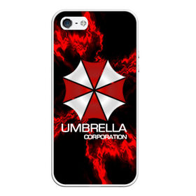 Чехол для iPhone 5/5S матовый с принтом UMBRELLA CORP в Белгороде, Силикон | Область печати: задняя сторона чехла, без боковых панелей | biohazard | biohazard 7 | crocodile | fang | game | hand | monster | new umbrella | resident evil | resident evil 7 | umbrella | umbrella corp | umbrella corporation | zombie | обитель