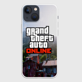 Чехол для iPhone 13 mini с принтом GTA Online в Белгороде,  |  | grand theft auto 2 | grand theft auto 3 | grand theft auto v | grand theft auto: san andreas | grand theft auto: vice city | gta 1 | gta 2 | gta 3 | gta 4 | gta 5 | gta online | gta v | город | игры