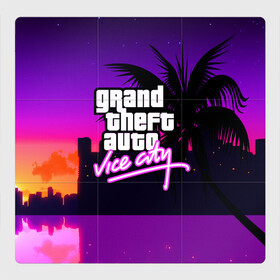 Магнитный плакат 3Х3 с принтом GTA:VICE CITY в Белгороде, Полимерный материал с магнитным слоем | 9 деталей размером 9*9 см | grand theft auto 2 | grand theft auto 3 | grand theft auto v | grand theft auto: san andreas | grand theft auto: vice city | gta 1 | gta 2 | gta 3 | gta 4 | gta 5 | gta online | gta v | город | игры