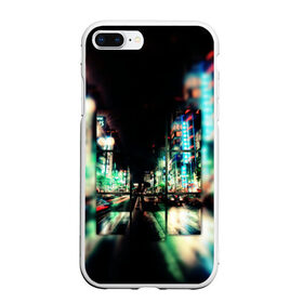 Чехол для iPhone 7Plus/8 Plus матовый с принтом Tokyo в Белгороде, Силикон | Область печати: задняя сторона чехла, без боковых панелей | japan | tokyo | urban | город | дорога | ночь | токио | улица | япония