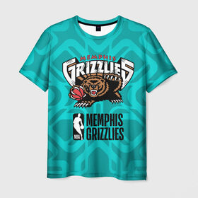 Мужская футболка 3D с принтом Memphis Grizzlies 12 в Белгороде, 100% полиэфир | прямой крой, круглый вырез горловины, длина до линии бедер | Тематика изображения на принте: 