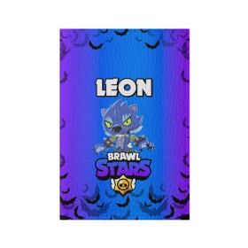 Обложка для паспорта матовая кожа с принтом Brawl stars leon оборотень в Белгороде, натуральная матовая кожа | размер 19,3 х 13,7 см; прозрачные пластиковые крепления | Тематика изображения на принте: bea | bib | brawl stars | crow | el brown | leon | max | nita | sally leon | shark | акула | биа | биби | бравл старс | ворон | игра | леон | макс | нита | оборотень | салли леон | сэлли леон | шарк | эл браун