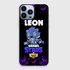 Чехол для iPhone 13 Pro Max с принтом Brawl stars leon оборотень в Белгороде,  |  | Тематика изображения на принте: bea | bib | brawl stars | crow | el brown | leon | max | nita | sally leon | shark | акула | биа | биби | бравл старс | ворон | игра | леон | макс | нита | оборотень | салли леон | сэлли леон | шарк | эл браун