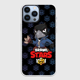 Чехол для iPhone 13 Pro Max с принтом BRAWL STARS CROW. в Белгороде,  |  | Тематика изображения на принте: bea | bibi | brawl stars | colt | crow | el brown | leon | leon shark | max | nita | sally leon | shark | акула | беа | берли | биби | бравл старс | браун | ворон | кольт | леон | леон акула | макс | нита | шелли