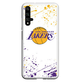 Чехол для Honor 20 с принтом LA LAKERS в Белгороде, Силикон | Область печати: задняя сторона чехла, без боковых панелей | america | basketball | kobe bryant | la | la lakers | lakers | los angeles lakers | nba | usa | баскетбол | кобе брайант | лос анджелес лейкерс | нба | сша