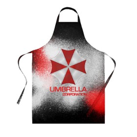 Фартук 3D с принтом UMBRELLA CORP в Белгороде, 100% полиэстер | общий размер — 65 х 85 см, ширина нагрудника — 26 см, горловина — 53 см, длина завязок — 54 см, общий обхват в поясе — 173 см. Принт на завязках и на горловине наносится с двух сторон, на основной части фартука — только с внешней стороны | biohazard | biohazard 7 | crocodile | fang | game | hand | monster | new umbrella | resident evil | resident evil 7 | umbrella | umbrella corp | umbrella corporation | zombie | обитель