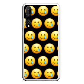 Чехол для Honor P30 с принтом New Emoji в Белгороде, Силикон | Область печати: задняя сторона чехла, без боковых панелей | Тематика изображения на принте: crying | emoji | smile | smiling face with tear | tear | плачущий | слеза | смайлик | улыбка | эмодзи