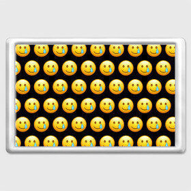 Магнит 45*70 с принтом New Emoji в Белгороде, Пластик | Размер: 78*52 мм; Размер печати: 70*45 | Тематика изображения на принте: crying | emoji | smile | smiling face with tear | tear | плачущий | слеза | смайлик | улыбка | эмодзи