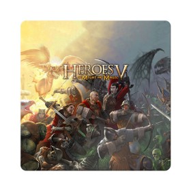 Магнит виниловый Квадрат с принтом Heroes of Might and Magic в Белгороде, полимерный материал с магнитным слоем | размер 9*9 см, закругленные углы | Тематика изображения на принте: game | heroes | heroes of might and magic | homm | might and magic | ubisoft | герои | герои меча | герои меча и магии | игра