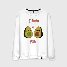 Мужской свитшот хлопок с принтом AVOCADO LOVE в Белгороде, 100% хлопок |  | avokado | авокадо