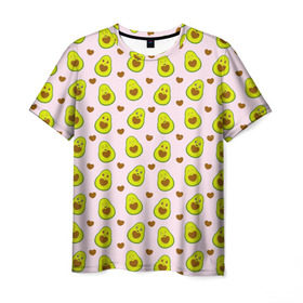Мужская футболка 3D с принтом АВОКАДО в Белгороде, 100% полиэфир | прямой крой, круглый вырез горловины, длина до линии бедер | avocado | character | cute pictures | exotic | fruit | nut | vegan | vegetables | vegetarian | авокадо | веган | вегетарианец | милые картинки | овощи | орех | персонаж | фрукты | экзотика