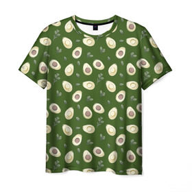 Мужская футболка 3D с принтом АВОКАДО в Белгороде, 100% полиэфир | прямой крой, круглый вырез горловины, длина до линии бедер | Тематика изображения на принте: avocado | character | cute pictures | exotic | fruit | nut | vegan | vegetables | vegetarian | авокадо | веган | вегетарианец | милые картинки | овощи | орех | персонаж | фрукты | экзотика