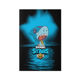 Обложка для паспорта матовая кожа с принтом Brawl stars leon shark в Белгороде, натуральная матовая кожа | размер 19,3 х 13,7 см; прозрачные пластиковые крепления | Тематика изображения на принте: bea | bib | brawl stars | crow | el brown | leon | max | nita | sally leon | shark | акула | биа | биби | бравл старс | ворон | игра | леон | макс | нита | оборотень | салли леон | сэлли леон | шарк | эл браун