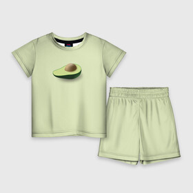 Детский костюм с шортами 3D с принтом Авокадо в Белгороде,  |  | Тематика изображения на принте: авокадо | веган | еда блогеров | мемы | минимализм | прикольные картинки | прикольные надписи | растение | фрукт
