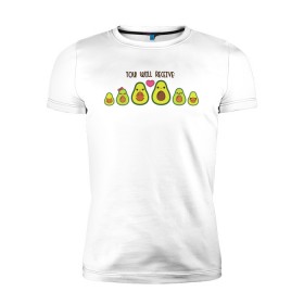 Мужская футболка премиум с принтом Авокадо в Белгороде, 92% хлопок, 8% лайкра | приталенный силуэт, круглый вырез ворота, длина до линии бедра, короткий рукав | авокадо | веган | еда блогеров | мемы | минимализм | прикольные картинки | прикольные надписи | растение | смешное авокадо | фрукт