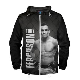 Мужская ветровка 3D с принтом Tony Ferguson в Белгороде, 100% полиэстер | подол и капюшон оформлены резинкой с фиксаторами, два кармана без застежек по бокам, один потайной карман на груди | el cucuy | ferguson | mma | tony | tony ferguson | ufc | арманн | бокс | борьба | джиу джитсу | кукуй | тони | тони фергюсон | фергюсон | эль | эль кукуй | энтони