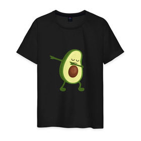 Мужская футболка хлопок с принтом Авокадо в Белгороде, 100% хлопок | прямой крой, круглый вырез горловины, длина до линии бедер, слегка спущенное плечо. | авокадо | веган | еда блогеров | мемы | минимализм | прикольные картинки | прикольные надписи | растение | смешное авокадо | фрукт