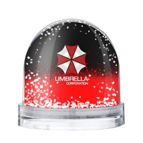 Снежный шар с принтом UMBRELLA CORP в Белгороде, Пластик | Изображение внутри шара печатается на глянцевой фотобумаге с двух сторон | 