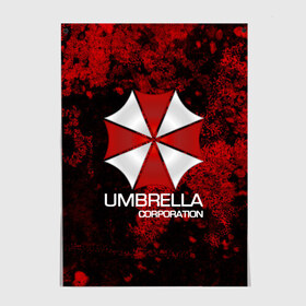 Постер с принтом UMBRELLA CORP в Белгороде, 100% бумага
 | бумага, плотность 150 мг. Матовая, но за счет высокого коэффициента гладкости имеет небольшой блеск и дает на свету блики, но в отличии от глянцевой бумаги не покрыта лаком | biohazard | biohazard 7 | crocodile | fang | game | hand | monster | new umbrella | resident evil | resident evil 7 | umbrella | umbrella corp | umbrella corporation | zombie | обитель