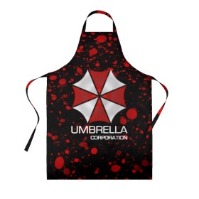 Фартук 3D с принтом UMBRELLA CORP в Белгороде, 100% полиэстер | общий размер — 65 х 85 см, ширина нагрудника — 26 см, горловина — 53 см, длина завязок — 54 см, общий обхват в поясе — 173 см. Принт на завязках и на горловине наносится с двух сторон, на основной части фартука — только с внешней стороны | biohazard | biohazard 7 | crocodile | fang | game | hand | monster | new umbrella | resident evil | resident evil 7 | umbrella | umbrella corp | umbrella corporation | zombie | обитель