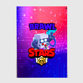 Постер с принтом Brawl Stars 8 BIT в Белгороде, 100% бумага
 | бумага, плотность 150 мг. Матовая, но за счет высокого коэффициента гладкости имеет небольшой блеск и дает на свету блики, но в отличии от глянцевой бумаги не покрыта лаком | Тематика изображения на принте: 8 | 8bit | bit | brawl | brawlstars | crow | leon | leonskin | max | mr p | sally | virus | бит | бравл | игра | леон | макс | молнии | мультик | пламя | старc | старз