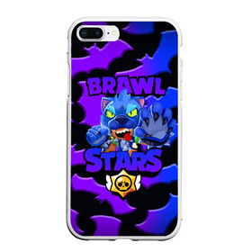 Чехол для iPhone 7Plus/8 Plus матовый с принтом BRAWL STARS LEON WOLF BAT в Белгороде, Силикон | Область печати: задняя сторона чехла, без боковых панелей | 8 | 8bit | bit | brawl | brawlstars | crow | leon | leonskin | max | mr p | sally | virus | бит | бравл | игра | леон | макс | молнии | мультик | пламя | старc | старз