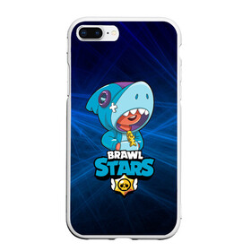 Чехол для iPhone 7Plus/8 Plus матовый с принтом Brawl stars leon shark в Белгороде, Силикон | Область печати: задняя сторона чехла, без боковых панелей | bea | bib | brawl stars | crow | el brown | leon | max | nita | sally leon | shark | акула | биа | биби | бравл старс | ворон | игра | леон | макс | нита | оборотень | салли леон | сэлли леон | шарк | эл браун