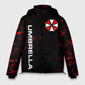 Мужская зимняя куртка 3D с принтом UMBRELLA CORPORATION в Белгороде, верх — 100% полиэстер; подкладка — 100% полиэстер; утеплитель — 100% полиэстер | длина ниже бедра, свободный силуэт Оверсайз. Есть воротник-стойка, отстегивающийся капюшон и ветрозащитная планка. 

Боковые карманы с листочкой на кнопках и внутренний карман на молнии. | corp | corporation | resident evil | umbrella | umbrella corporation | зомби апокалипсис | зонт | игра