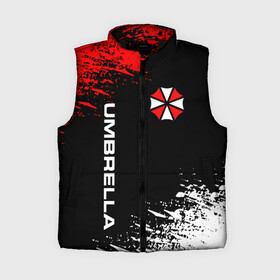 Женский жилет утепленный 3D с принтом UMBRELLA CORPORATION. в Белгороде,  |  | corp | corporation | resident evil | umbrella | umbrella corporation | зомби апокалипсис | зонт | игра