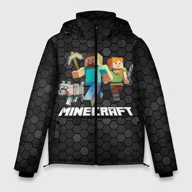 Мужская зимняя куртка 3D с принтом Minecraft Майнкрафт в Белгороде, верх — 100% полиэстер; подкладка — 100% полиэстер; утеплитель — 100% полиэстер | длина ниже бедра, свободный силуэт Оверсайз. Есть воротник-стойка, отстегивающийся капюшон и ветрозащитная планка. 

Боковые карманы с листочкой на кнопках и внутренний карман на молнии. | creeper | earth | game | minecraft | minecraft earth | блоки | грифер | игры | квадраты | компьютерная игра | крипер | маинкрафт | майн | майнкравт | майнкрафт
