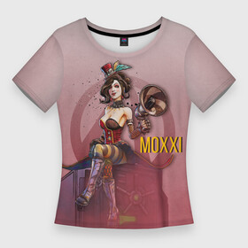 Женская футболка 3D Slim с принтом Mad Moxxi в Белгороде,  |  | borderlands | borderlands 2 | borderlands 3 | mad moxxi | moxxi | безумная мокси | борда | бордерлендс | зеро | игра | игры | мокси | персонажи