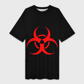Платье-футболка 3D с принтом Plague inc в Белгороде,  |  | Тематика изображения на принте: game | ncov2019 | plague inc | warning | вирус | знак | игра | китай | коронавирус | опасность | символ
