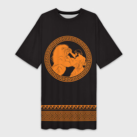 Платье-футболка 3D с принтом Греко римская борьба в Белгороде,  |  | hercules | lion | sport | wrestling | борьба | вольная | геракл | греко римская | единоборство | лев | спорт