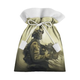 Подарочный 3D мешок с принтом Военный в Белгороде, 100% полиэстер | Размер: 29*39 см | Тематика изображения на принте: 23 февраля | армия | военные | военный | защитник отечества | праздник | праздник защитника | силовые структуры