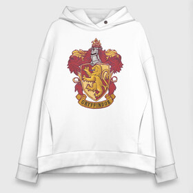 Женское худи Oversize хлопок с принтом Coat of gryffindor в Белгороде, френч-терри — 70% хлопок, 30% полиэстер. Мягкий теплый начес внутри —100% хлопок | боковые карманы, эластичные манжеты и нижняя кромка, капюшон на магнитной кнопке | vdgerir | гарри поттер | гриффиндор | дамблдор | добби | слизерин | хогвартс