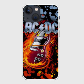 Чехол для iPhone 13 mini с принтом AC DC в Белгороде,  |  | ac dc | acdc | back in black | columbia | epic | force | guitar | pop | rock | vevo | ангус | блюз | рок | хард | янг