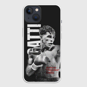 Чехол для iPhone 13 с принтом Gatti в Белгороде,  |  | Тематика изображения на принте: arturo gatti | arturo thunder gatti | gatti | thunder | артуро гатти | гатти