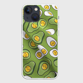 Чехол для iPhone 13 mini с принтом АВАКАДО паттерн в Белгороде,  |  | ovakado | авокадо | фрукты