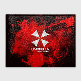 Обложка для студенческого билета с принтом UMBRELLA CORP в Белгороде, натуральная кожа | Размер: 11*8 см; Печать на всей внешней стороне | biohazard | biohazard 7 | crocodile | fang | game | hand | monster | new umbrella | resident evil | resident evil 7 | umbrella | umbrella corp | umbrella corporation | zombie | обитель