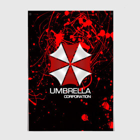 Постер с принтом UMBRELLA CORP в Белгороде, 100% бумага
 | бумага, плотность 150 мг. Матовая, но за счет высокого коэффициента гладкости имеет небольшой блеск и дает на свету блики, но в отличии от глянцевой бумаги не покрыта лаком | biohazard | biohazard 7 | crocodile | fang | game | hand | monster | new umbrella | resident evil | resident evil 7 | umbrella | umbrella corp | umbrella corporation | zombie | обитель