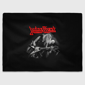 Плед 3D с принтом JUDAS PRIEST. в Белгороде, 100% полиэстер | закругленные углы, все края обработаны. Ткань не мнется и не растягивается | firepower | judas priest | бог металла | джудас прист | иуда прист | музыка | роб хэлфорд | рок | рок н ролл | хэви метал